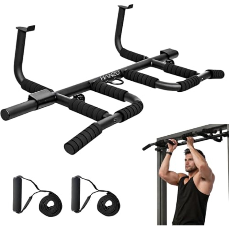 Home Gym Setup - Doorway Pull Up Bar Set with