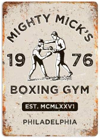 Home Gym Garage - Vintage Tin Sign Mighty Micks Boxing