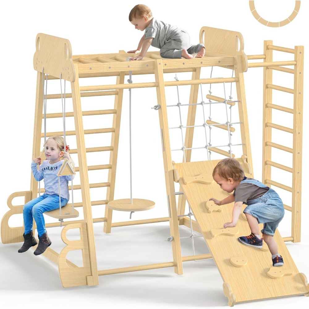 Indoor Jungle Gym 9-in-1 Playg - Home Gym For Kids recension och pris