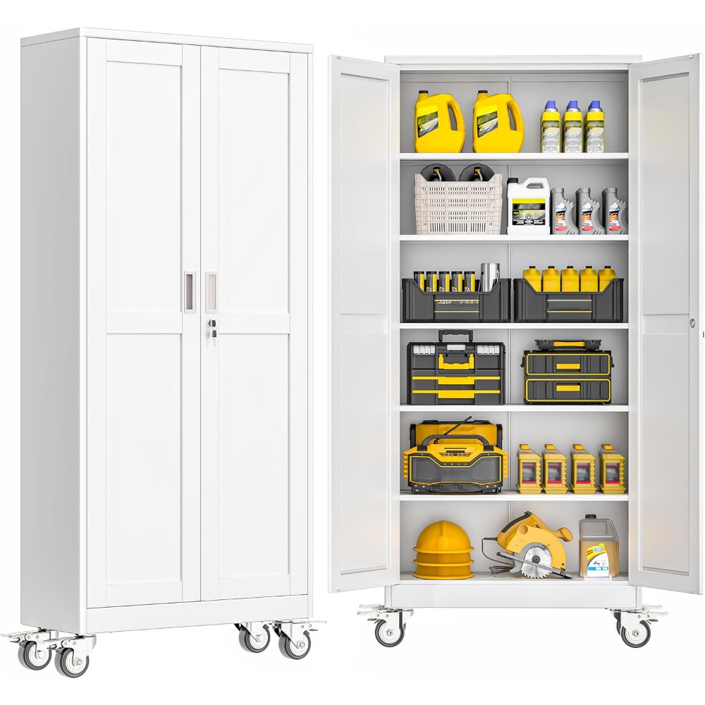 Lockable 75” Steel Tool Cabine - Home Gym Garage recension och pris