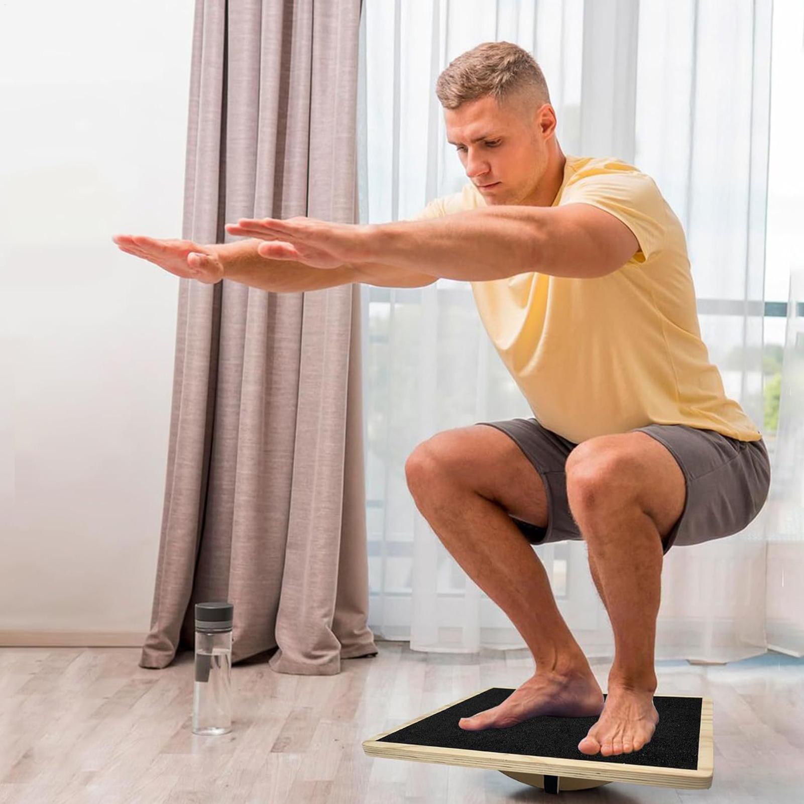 Wood Wobble Board Wood Non-Sli - Home Gym Room recension och pris