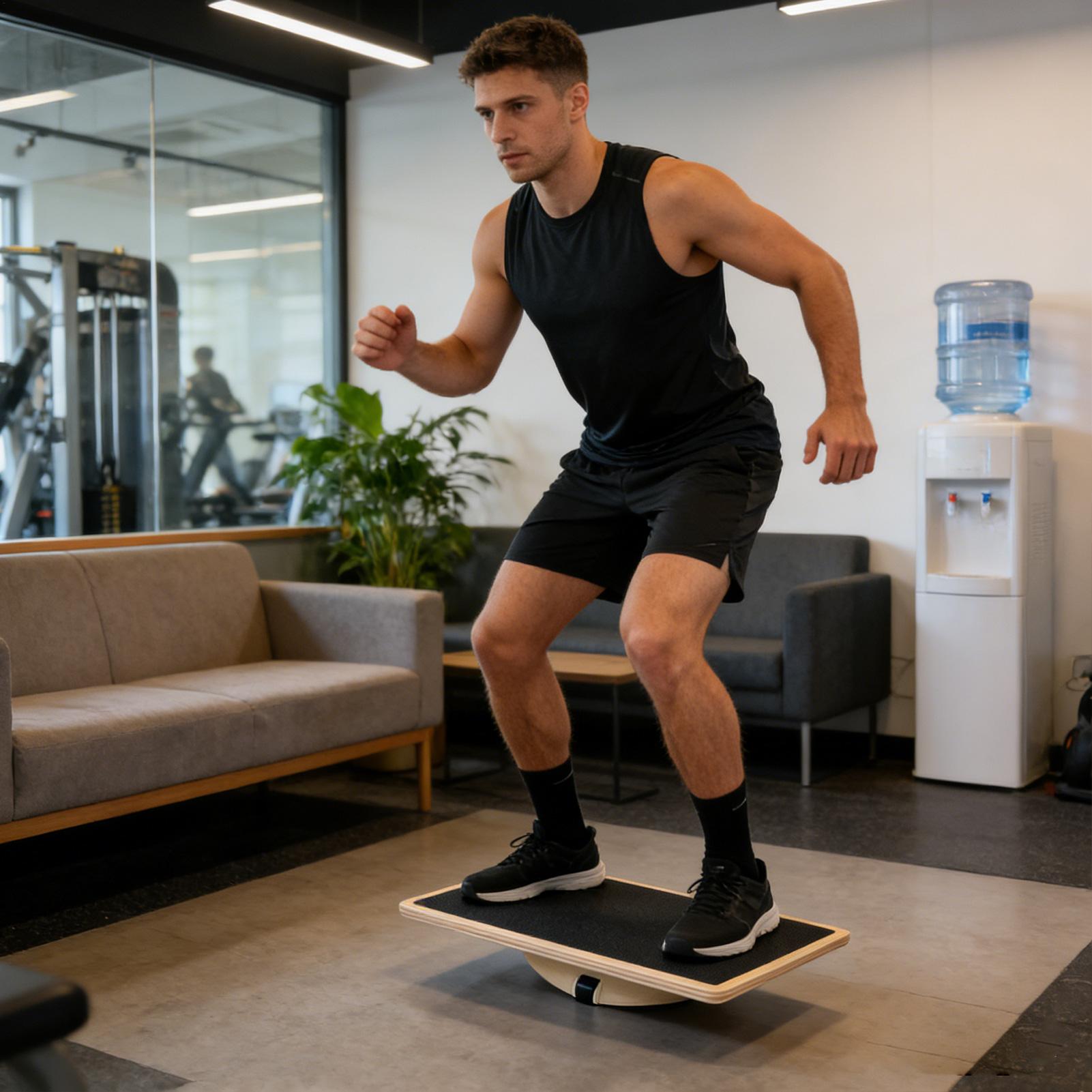 Wood Wobble Board Wood Non-Sli - Home Gym Room recension och pris
