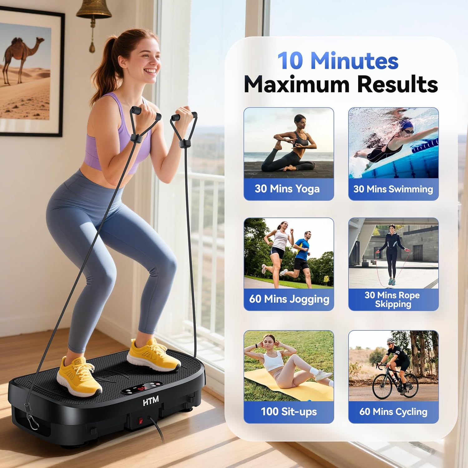 Vibration Plate Fat Burning Fi - Home Gym Leg Extension recension och pris