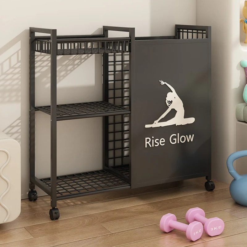 Mobile Fitness Cart with Wheel - Home Gym Garage recension och pris