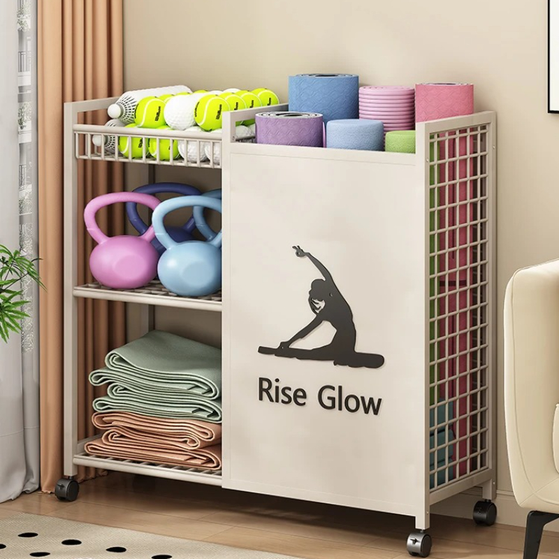 Mobile Fitness Cart with Wheel - Home Gym Garage recension och pris