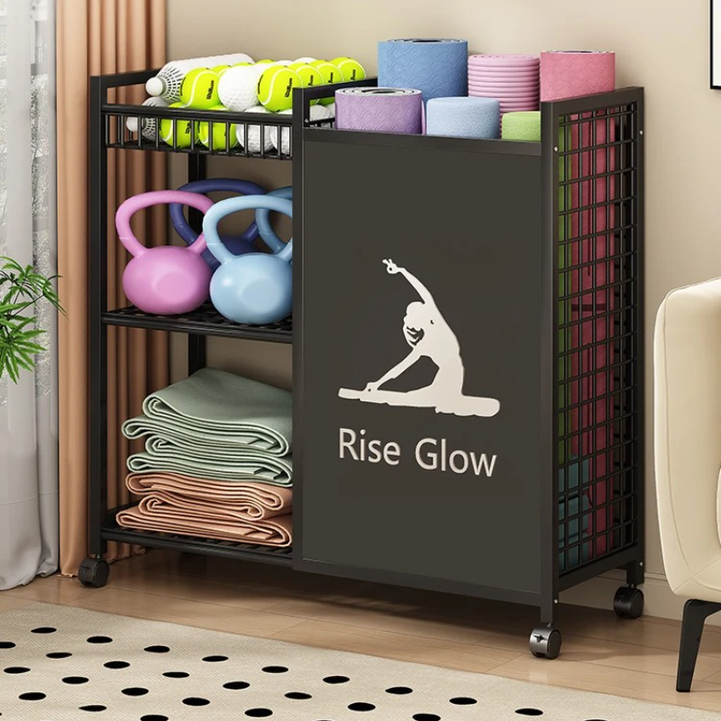 Mobile Fitness Cart with Wheel - Home Gym Garage recension och pris