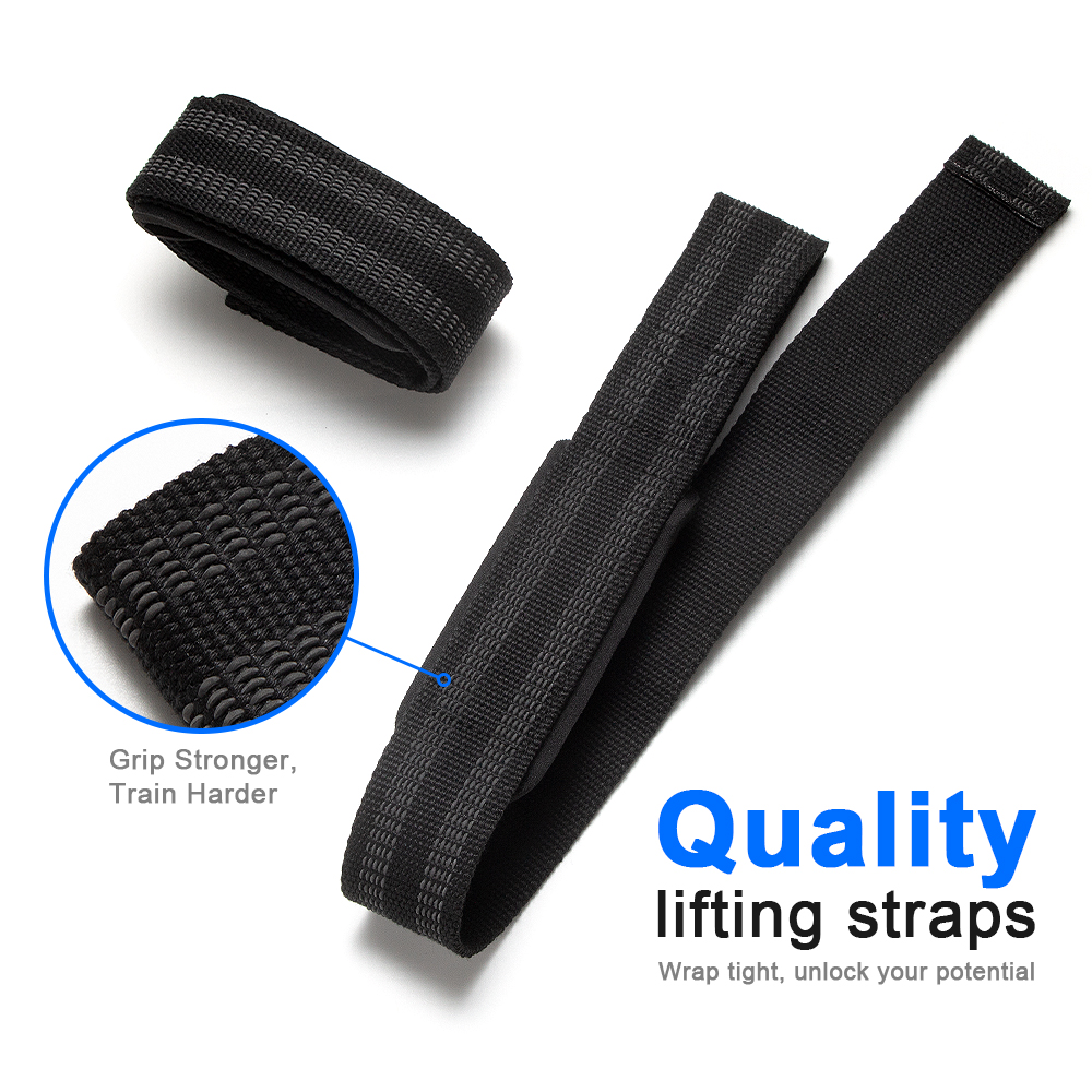 1Pair Padded Cotton Lift Strap - Lifting Straps Wrist recension och pris