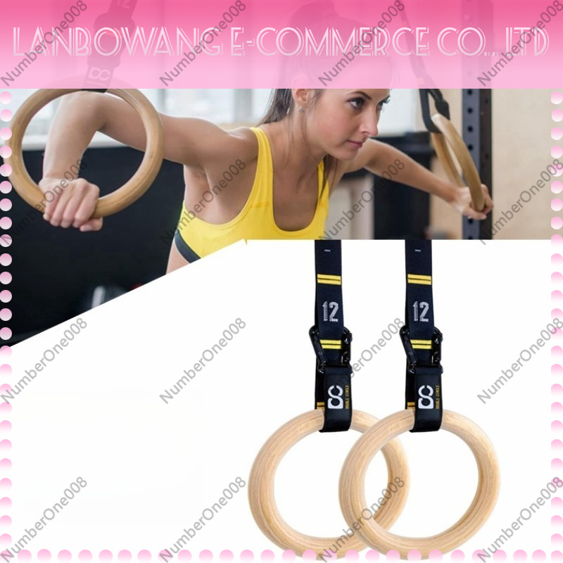 Solid Birch Wood Gymnastic Rin - Home Gym Setup recension och pris