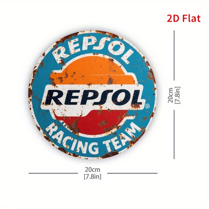 2D Flat, 1pc Vintage REPSOL Lo - Home Gym Garage recension och pris