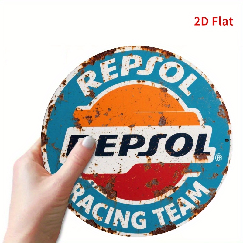 2D Flat, 1pc Vintage REPSOL Lo - Home Gym Garage recension och pris