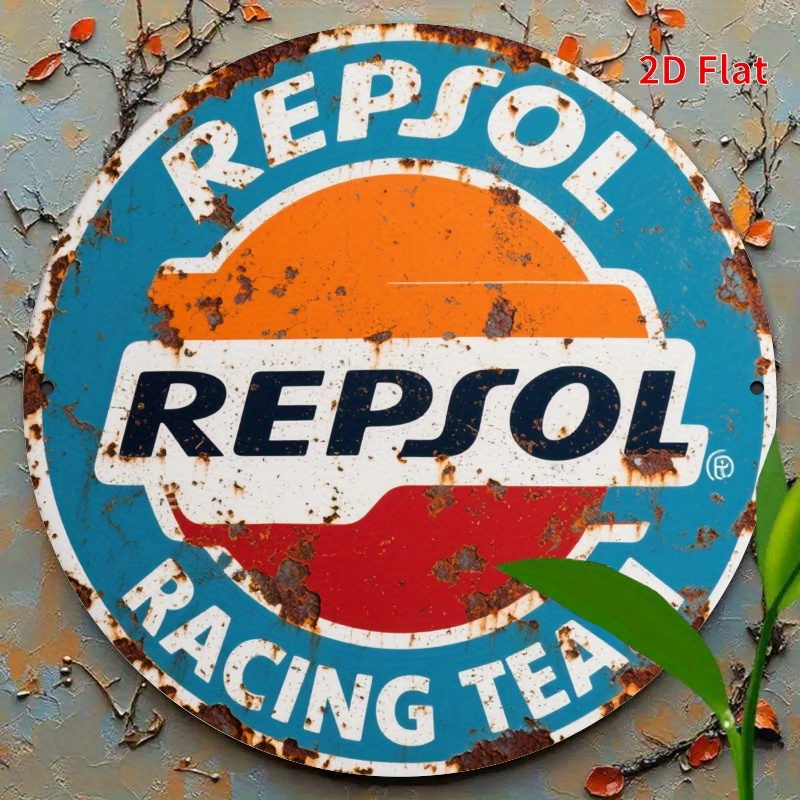 2D Flat, 1pc Vintage REPSOL Lo - Home Gym Garage recension och pris