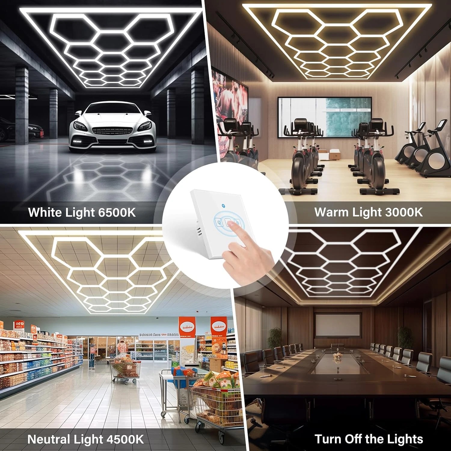 Hexagon Garage Light LED Lamp  - Home Gym Garage recension och pris