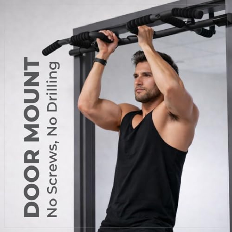 Doorway Pull Up Bar Set with S - Home Gym Setup recension och pris
