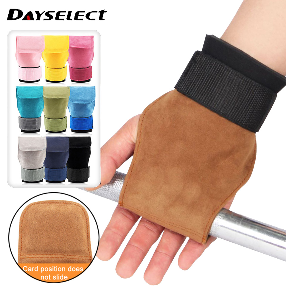 1Pcs Cowhide Gym Gloves Anti-S - Lifting Straps Wrist recension och pris