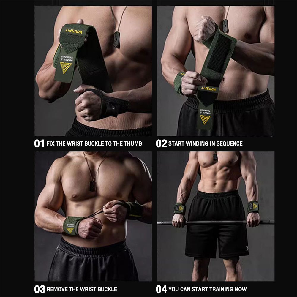 1 Pair Premium Wrist Support F - Lifting Straps Wrist recension och pris