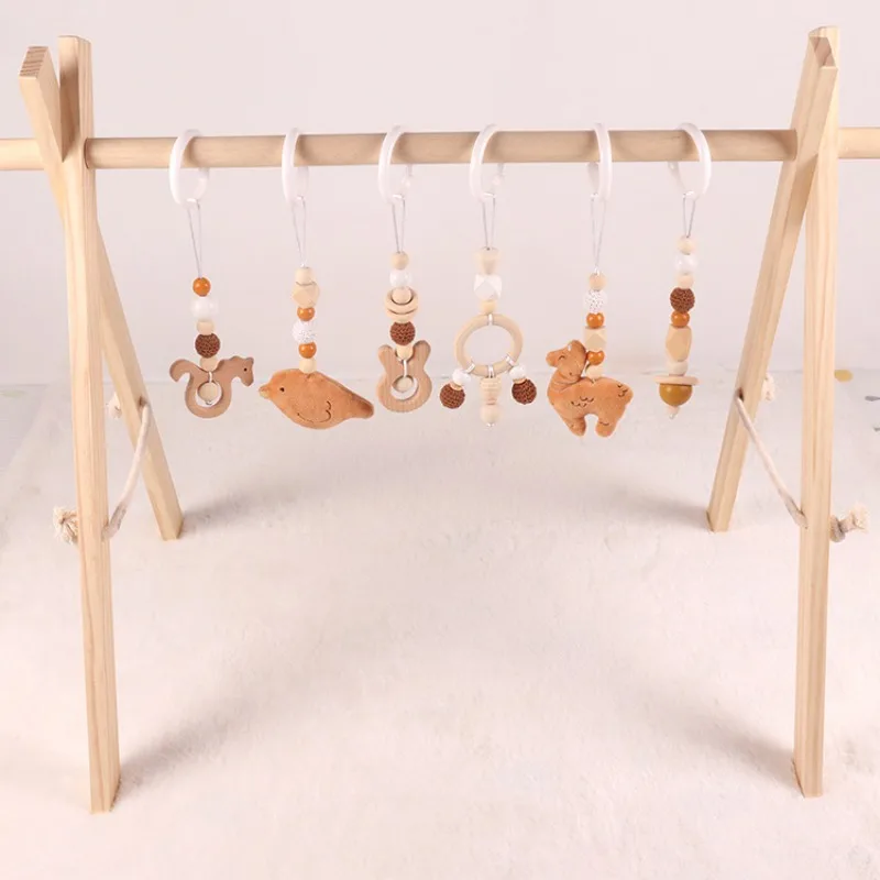 6Pcs Wooden Baby Toys Wooden B - Home Gym Setup recension och pris