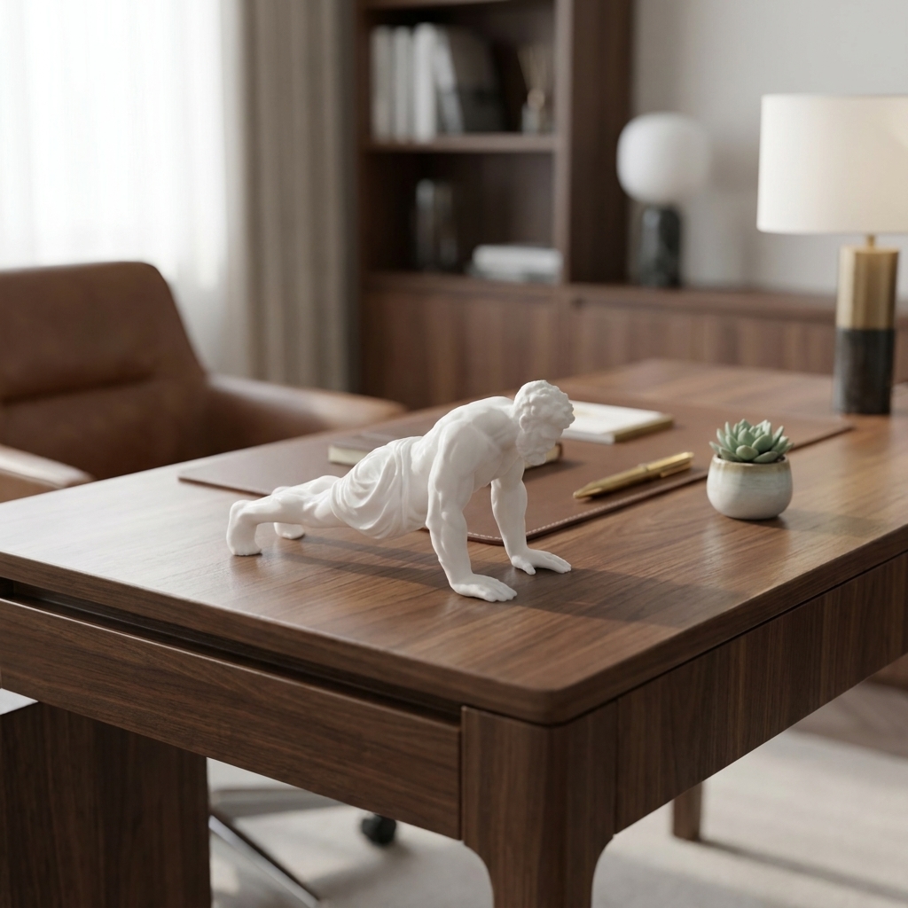 Creative Push-Up Statue Orname - Home Gym Setup recension och pris