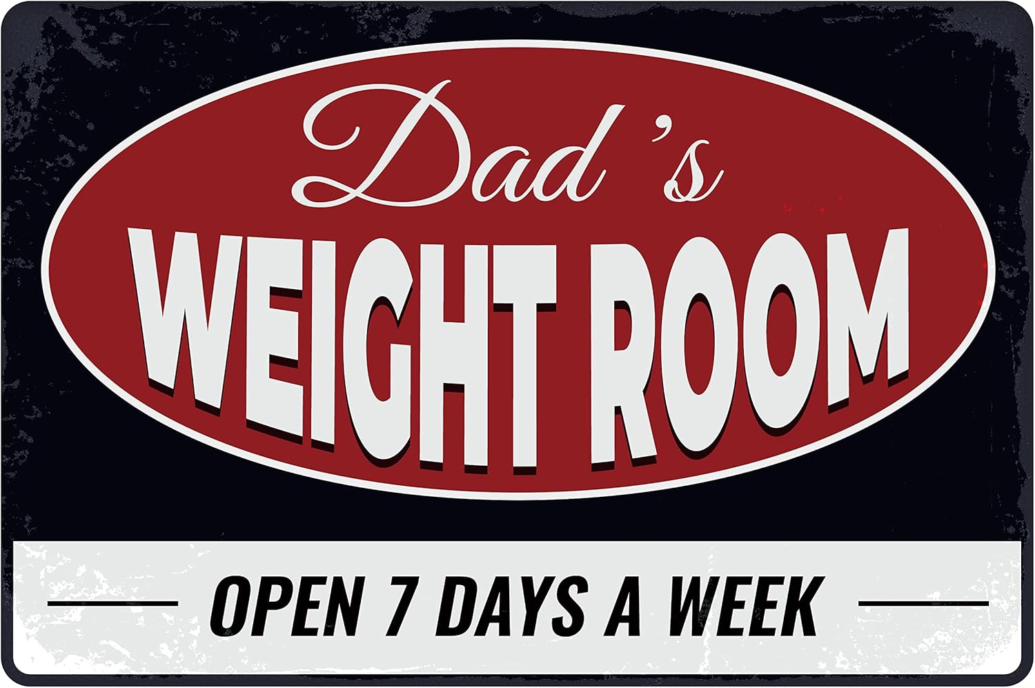 Vintage Metal Tin Sign - Retro - Home Gym Garage recension och pris