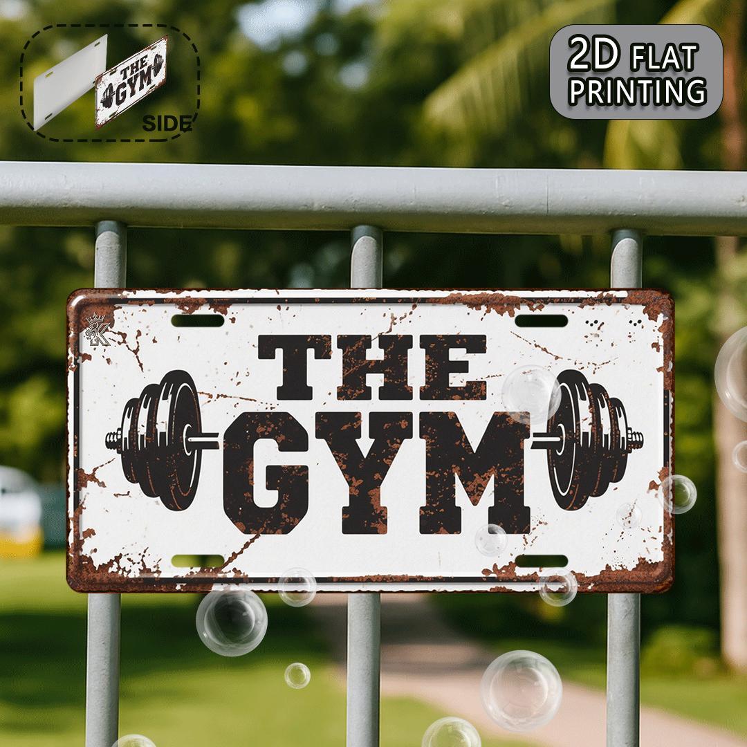 Vintage The Gym Metal License  - Home Gym Garage recension och pris