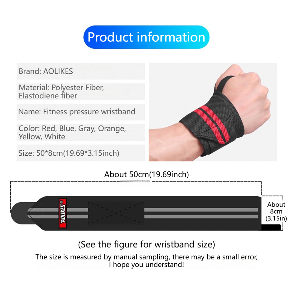 AOLIKES Fitness Wrist Wraps We - Lifting Straps Wrist recension och pris